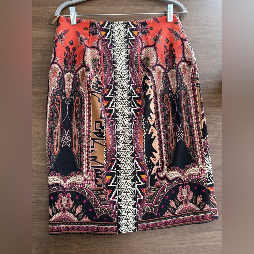 Etro Black and Pink Patterned Skirt - Picture 2 of 3